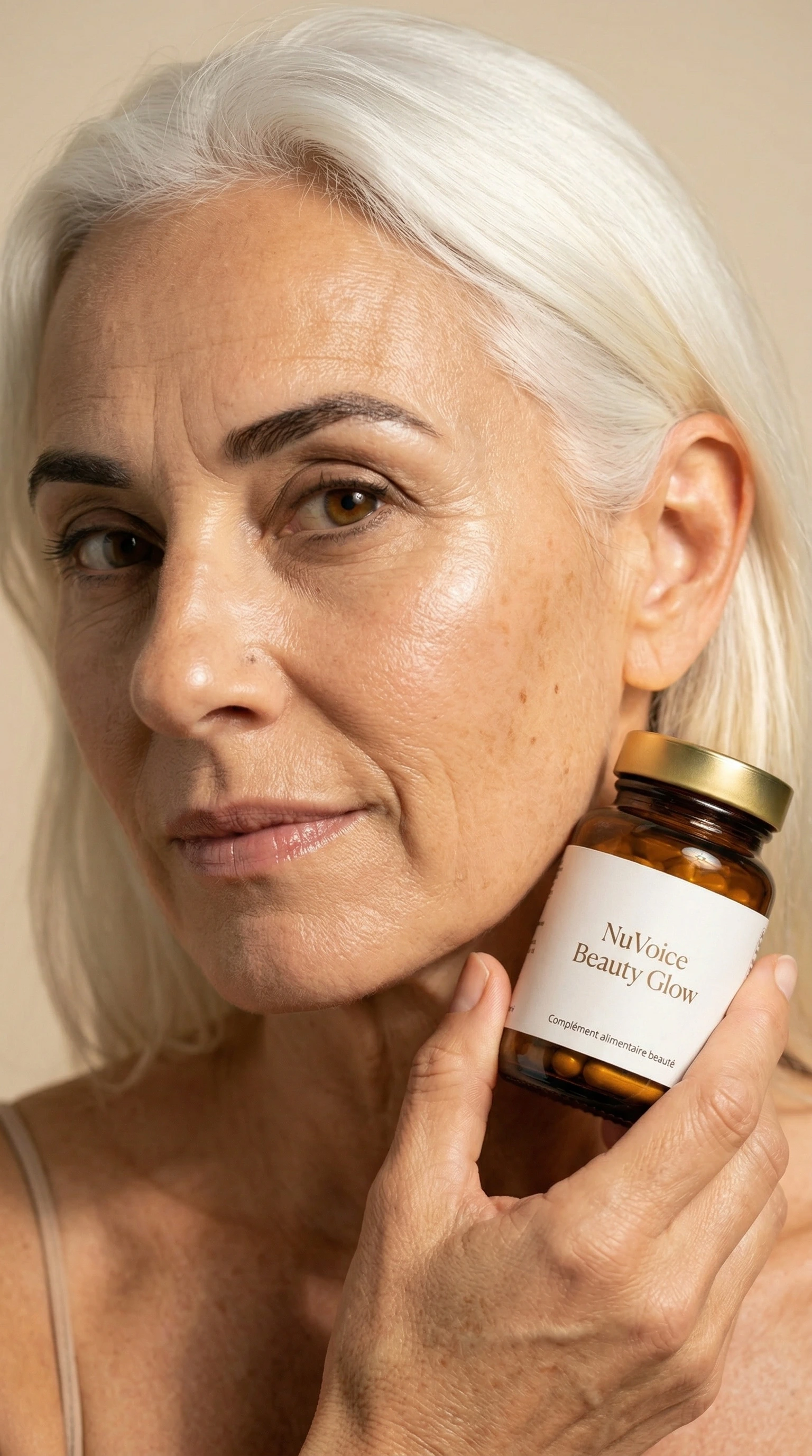 Mannequin virtuel produit nutraceutique mobile